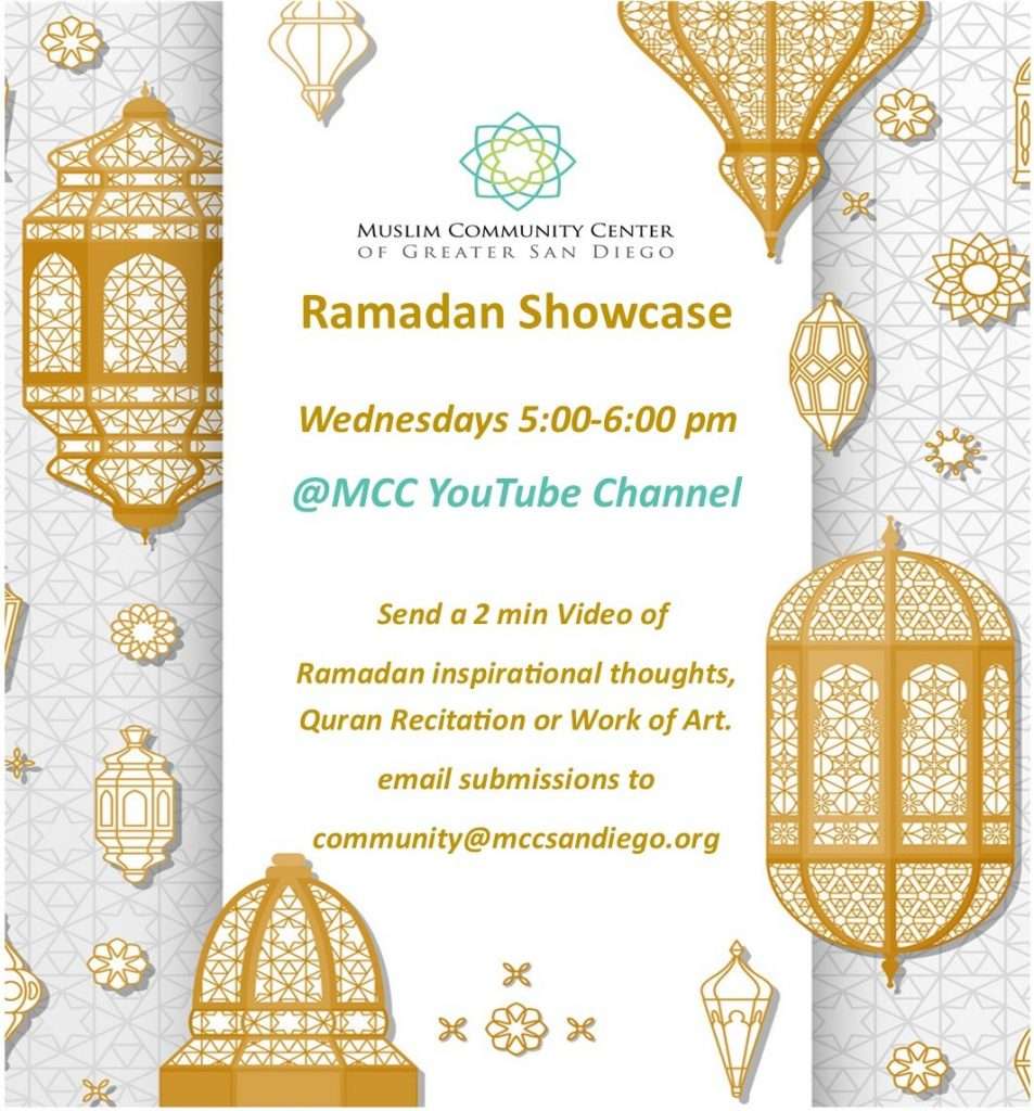 Ramadan Showcase Muslim Community Center of Greater San Diego